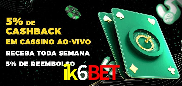 Promoções do cassino ao Vivo ik6bet